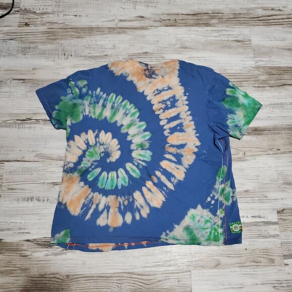 Retro Irish Tye Dye Shirt Size Large Hand Tye Dyed Ireland - Picture 2 of 2